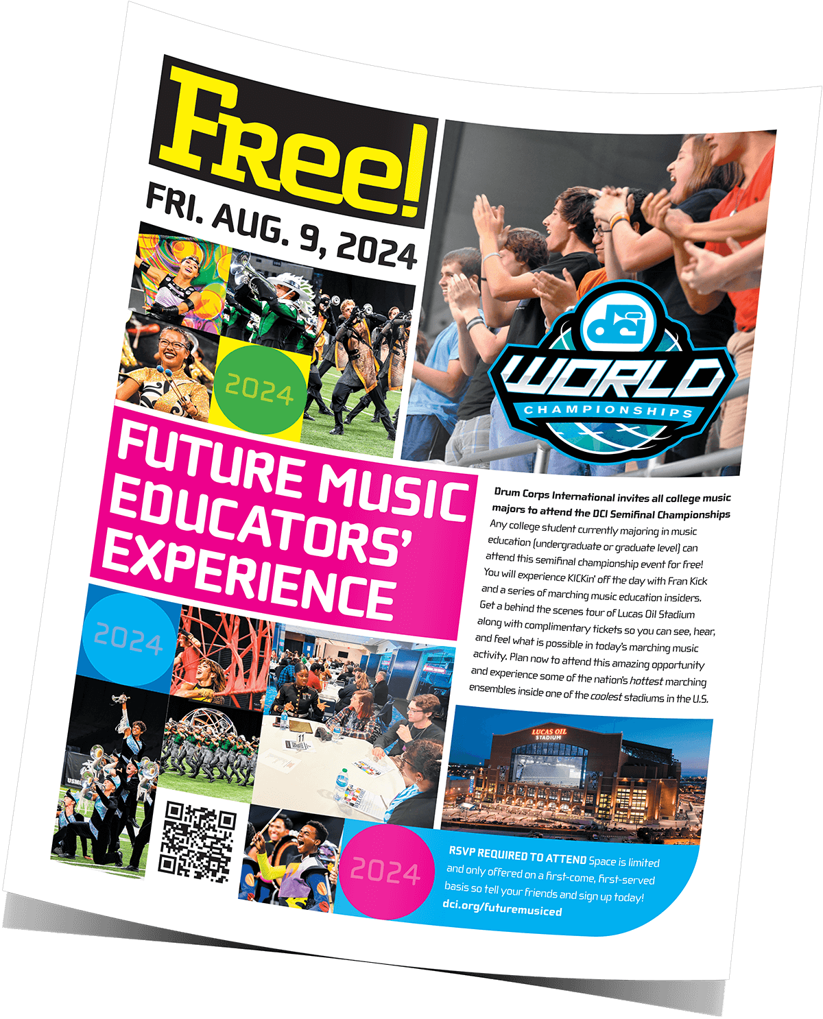 2024 DCI Future Music Educator's Experience flyer