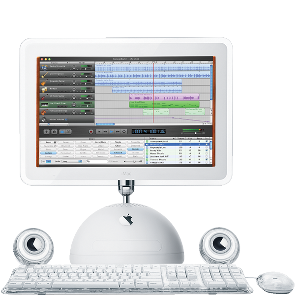 Old iMac with Garage Band