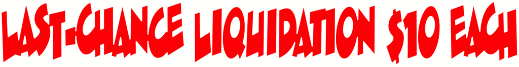 Last-Chance Liquidation DVDs $10 Each